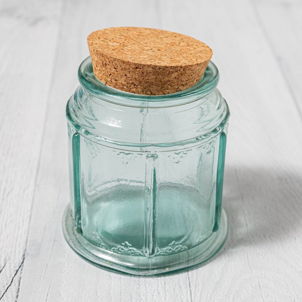 Glass Jar with Cork Topper